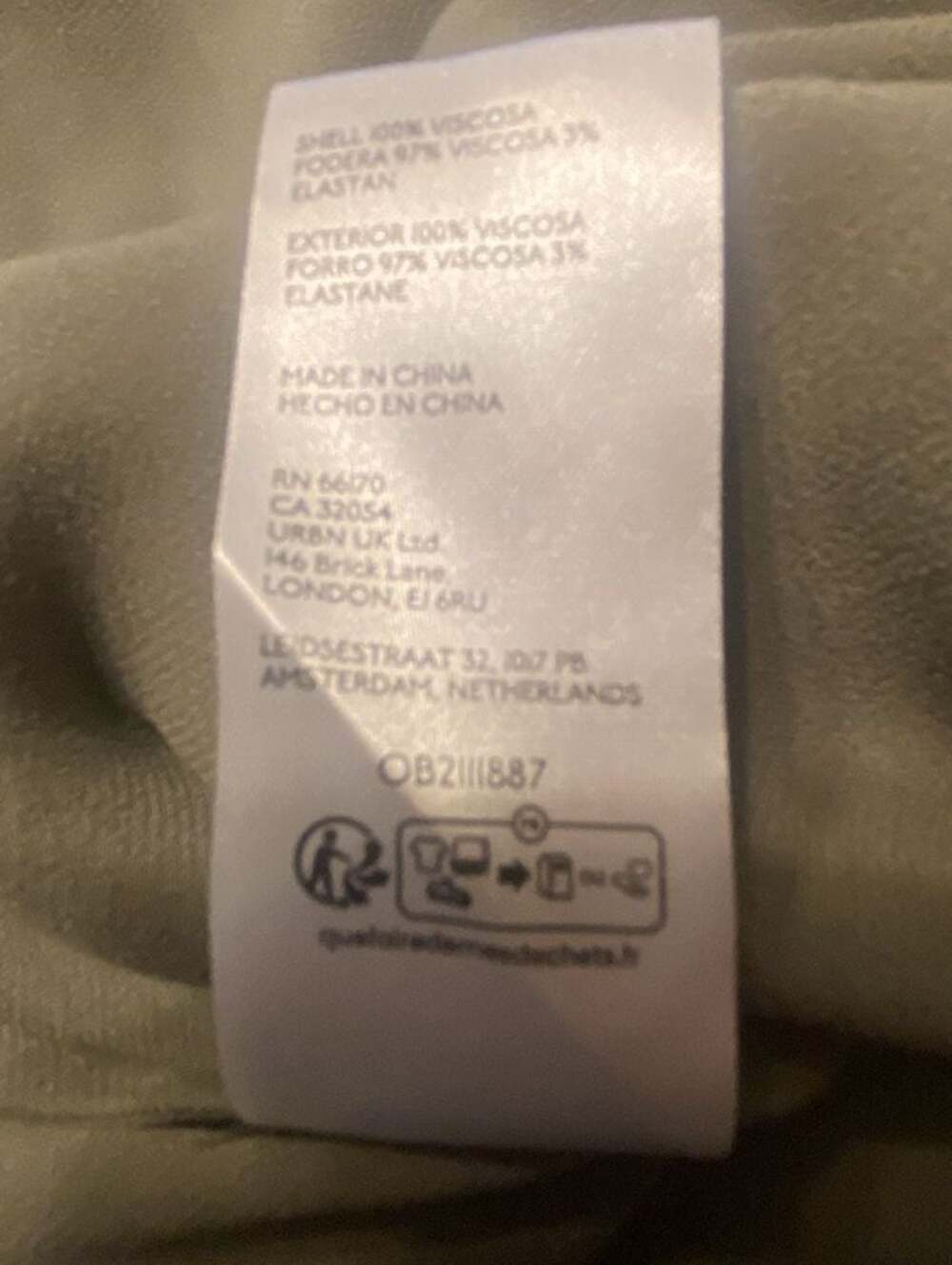 NWT BHLDN Anthropologie Avani Satin Olive Green V-Neck Long Sleeve Midi Dress S - Picture 8 of 8